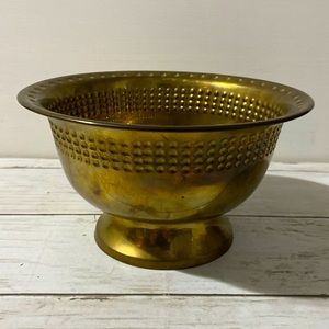 Vintage Brass Footed Bowl